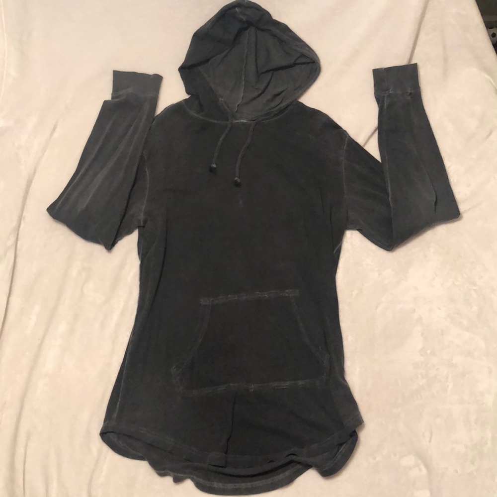 Shout house faded black long sleeve hoodie